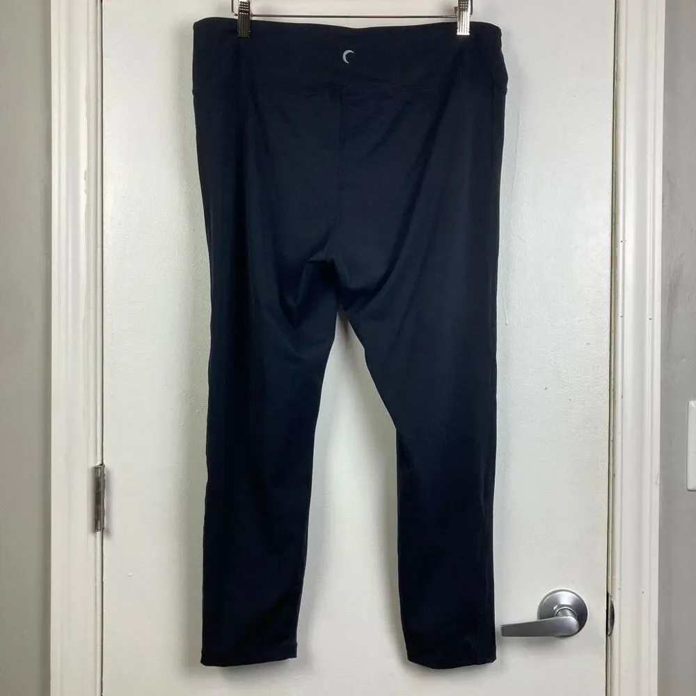 Zyia Active NWT Black Slash Luxe High Rise 7/8 24” Leggings Shredded sz 16-18 - Picture 6 of 11